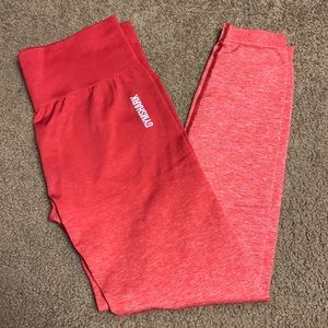 Gymshark Red Ombré Leggings